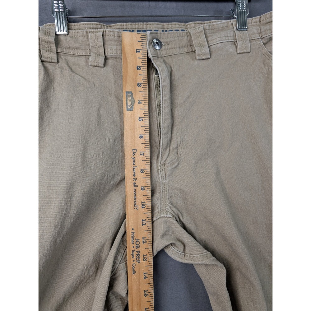 Duluth Trading Co Flex Fire Hose Pants Mens 40x34 Khaki Tan Standard Fit - Picture 8 of 10